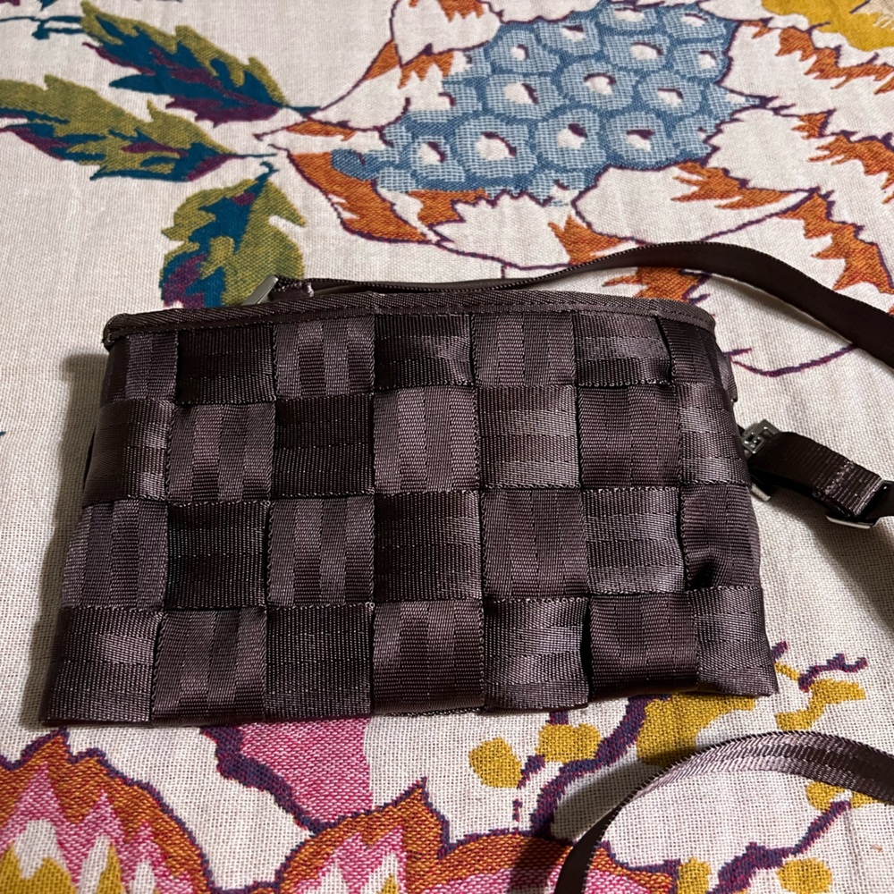 Harveys Brown Woven Ribbon Wristlet